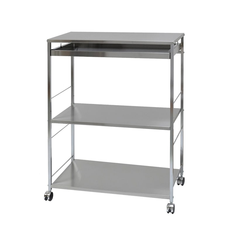 ステンレス製 作業台キッチンワゴン【引き出し付き・幅73.5cm