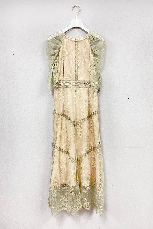 ショルダーギャザーラッセルレースワンピース□ | DRESS,DRESS