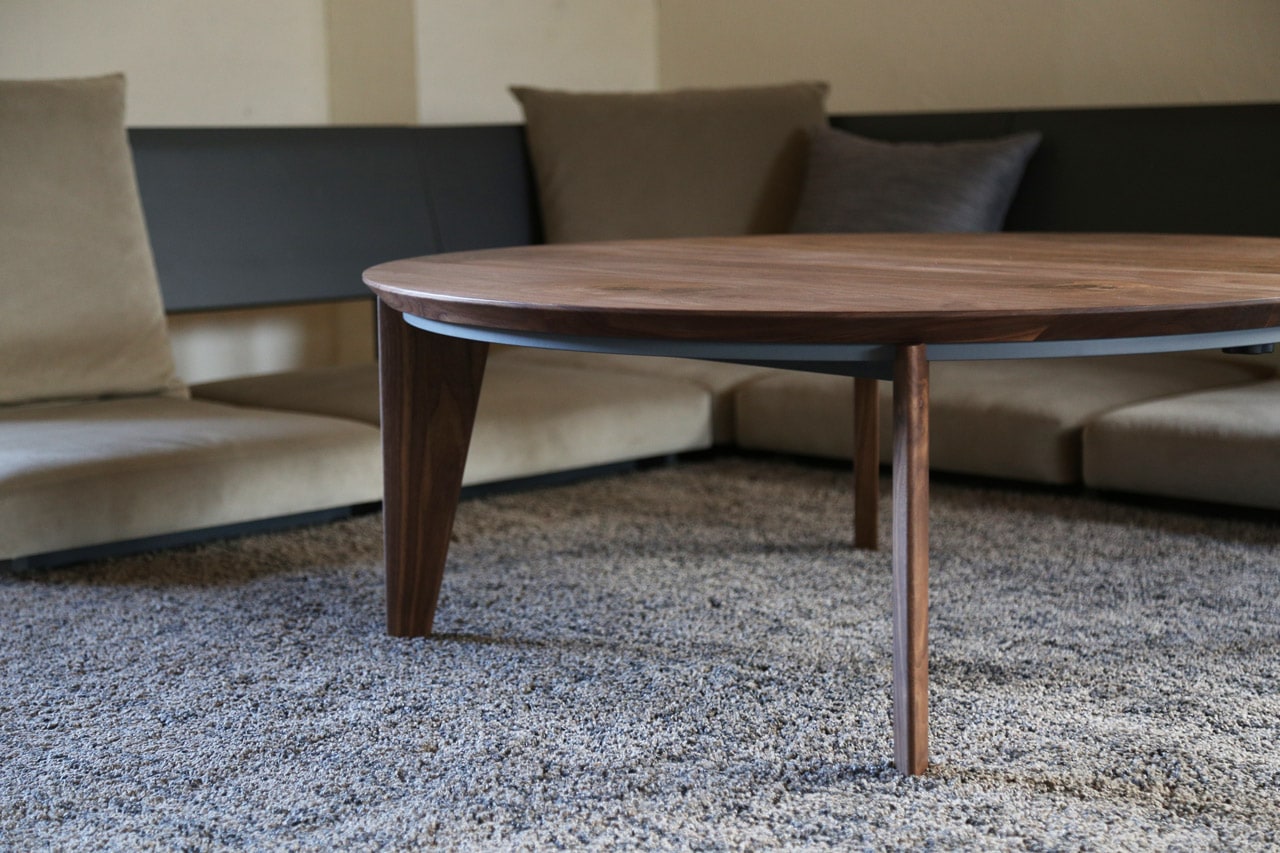 美品ACTUS アクタス こたつテーブル ウォールナット材 100 アクタス