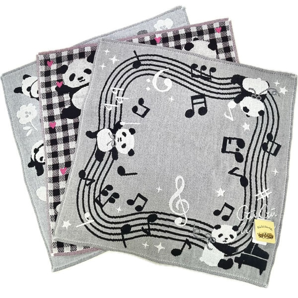 GUGU3重ガーゼハンカチーフ 【ネコポス便可】 ｜ぱんだグッズ,タオル