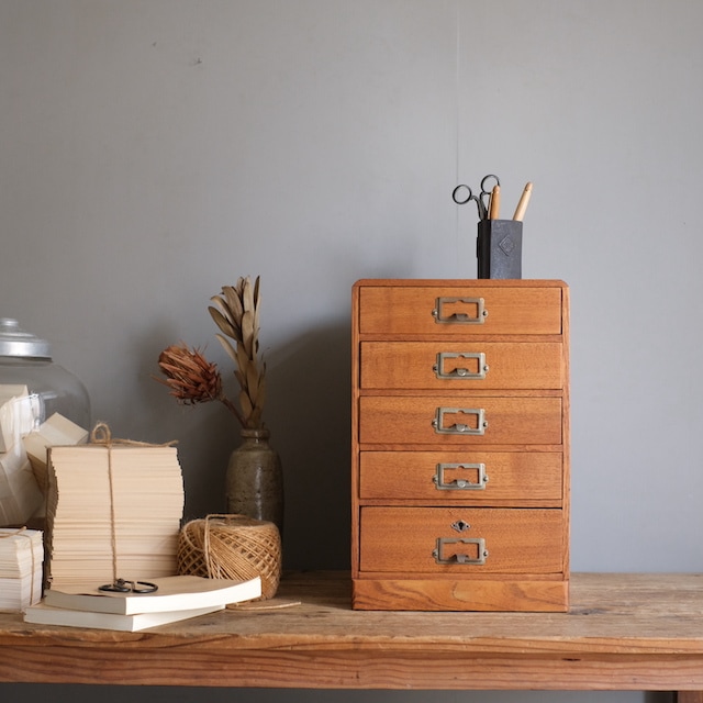 小引き出し 5杯｜古家具,引き出し類｜古家具・アンティーク家具 R-select