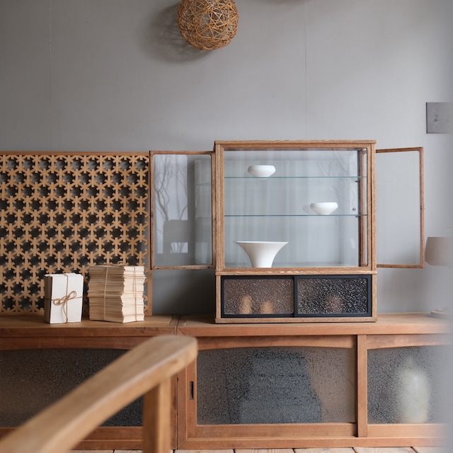 木枠ガラスケース レトロガラス | 古家具,ガラスケース・ショーケース