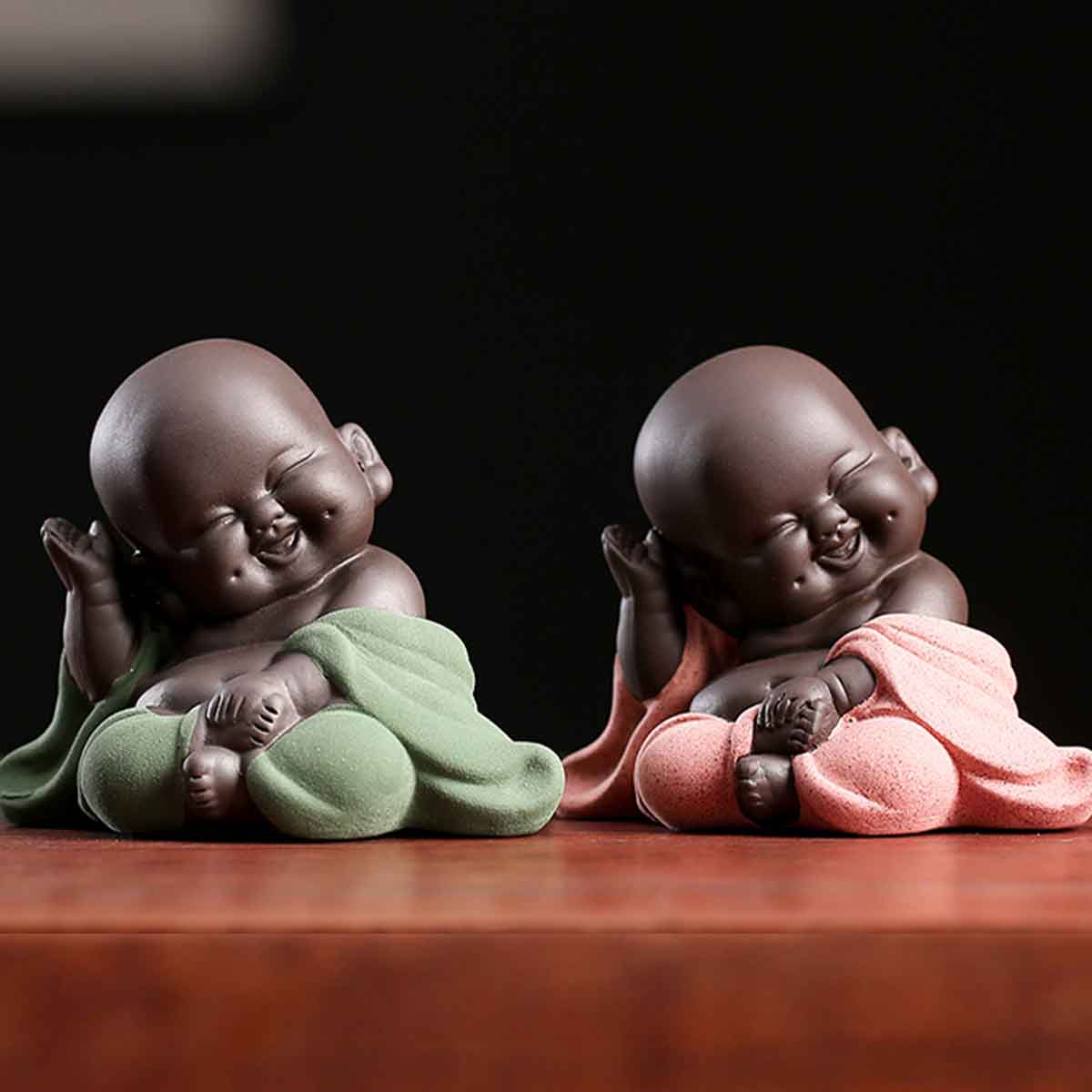 粉彩布袋像 同治年製 人物像 置物 粉彩布袋像 同治年製 人物像 置物