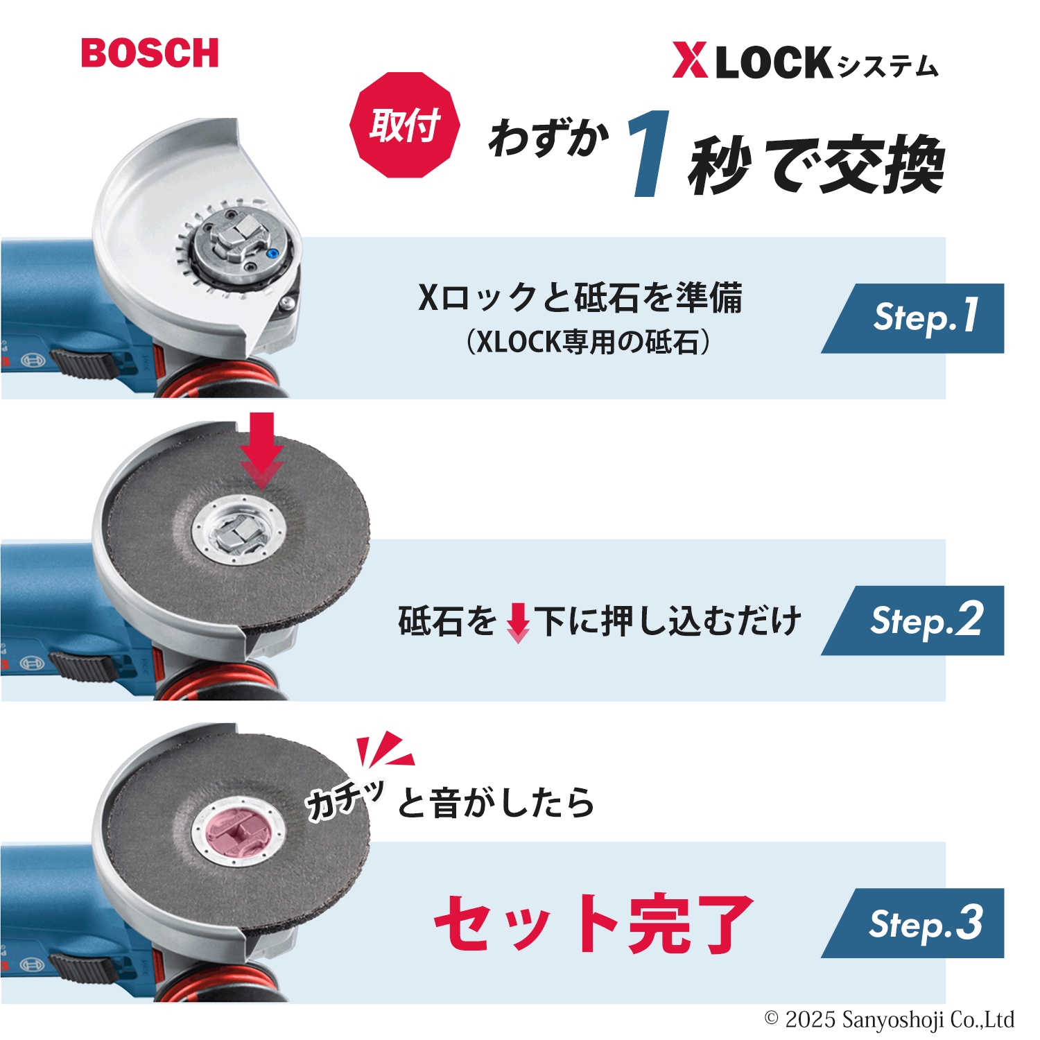 BOSCH（ ボッシュ ）XLOCK ディスクグラインダー GWX750-125S 125mm