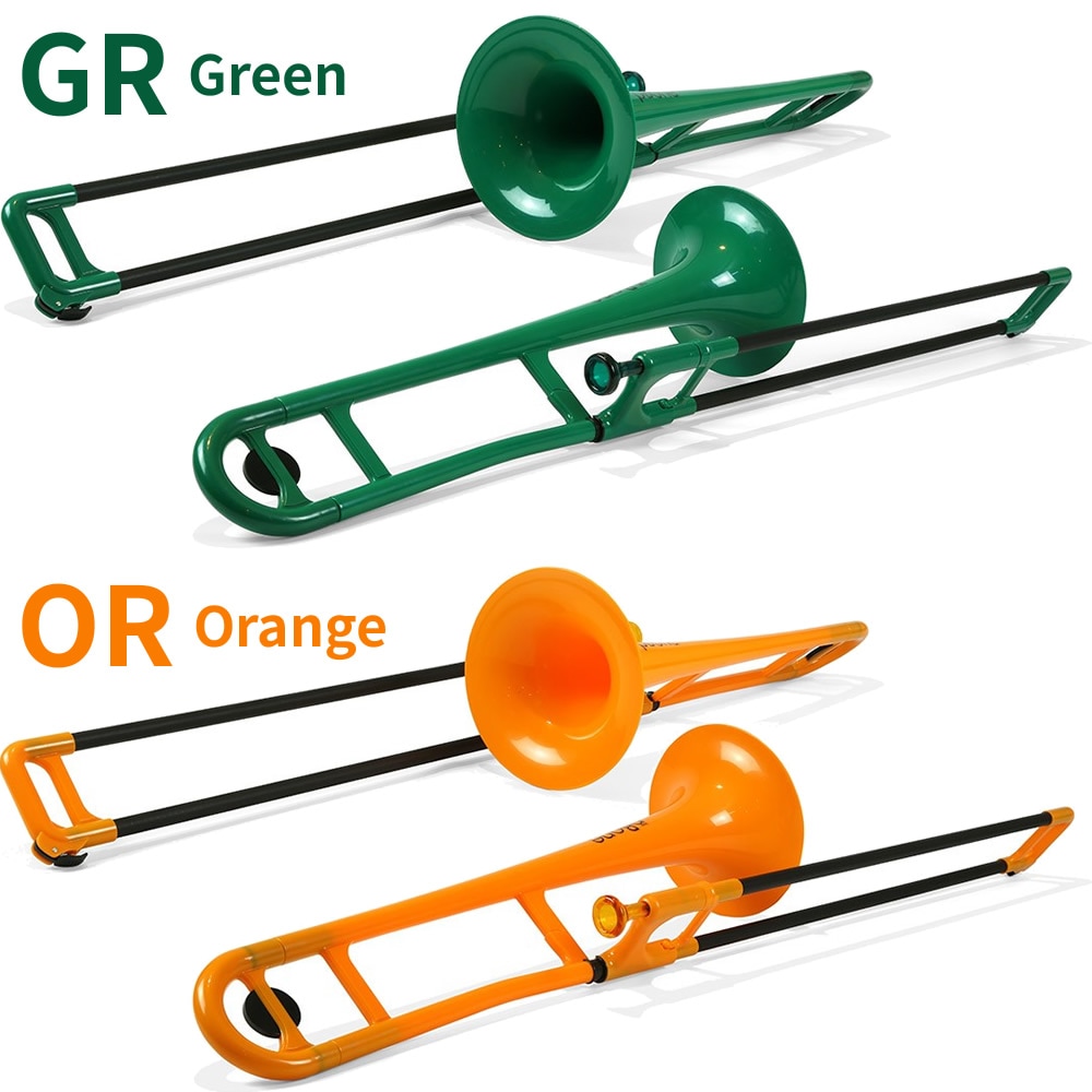 pBoneピーボーン イエロー プラスチックトロンボーン イエロー