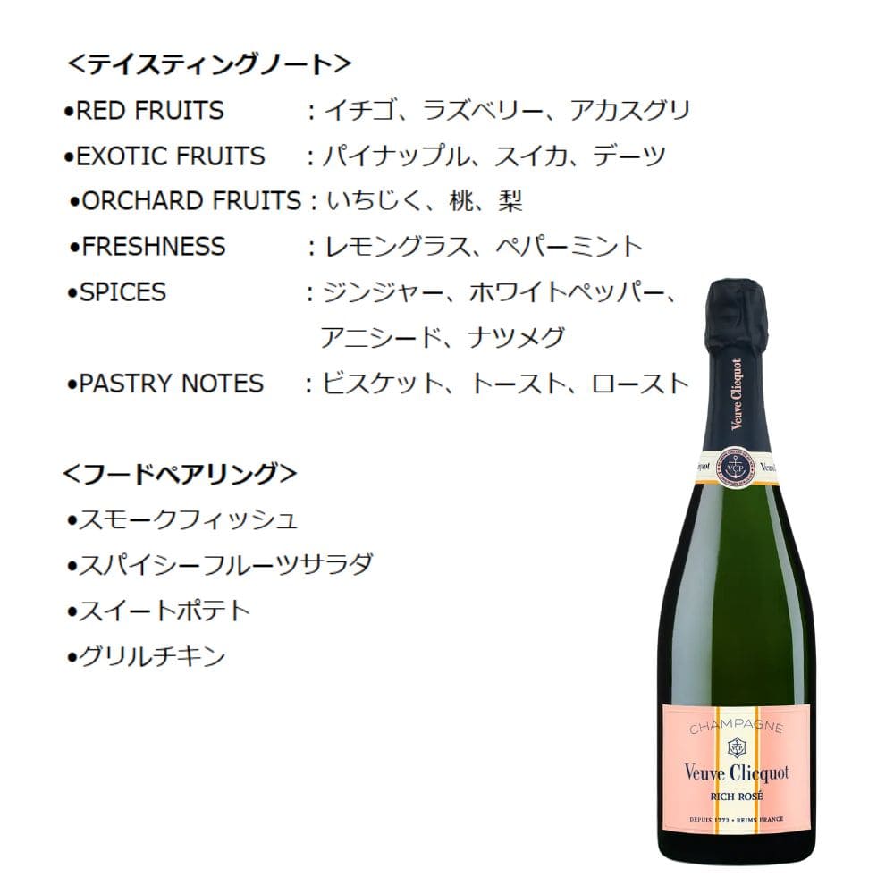 ヴーヴ・クリコ リッチ ロゼ オン アイス 750ml 箱無