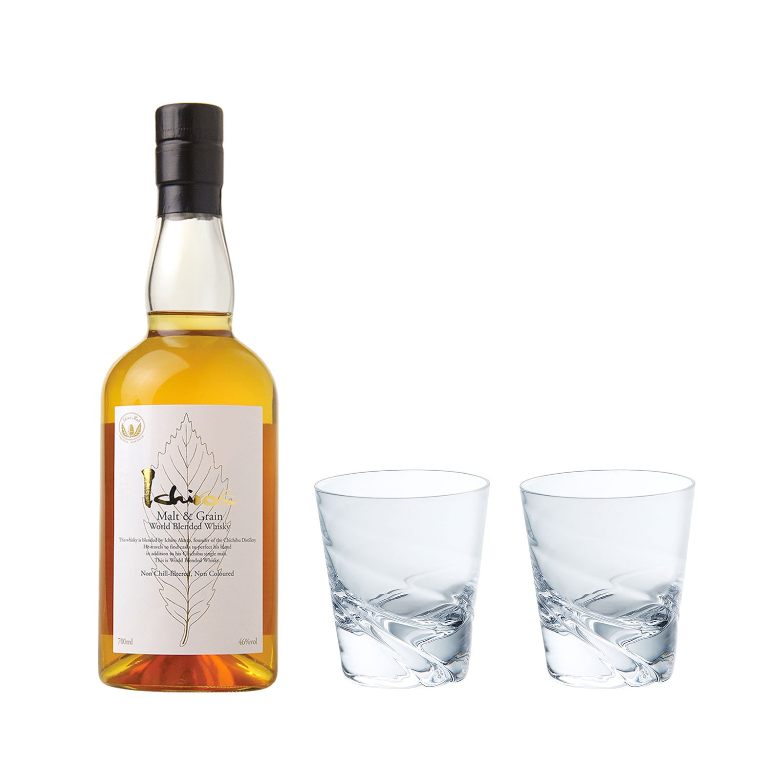 イチローズ モルト&グレーン ホワイトラベル 1本＋煌 ロック (L) ペア