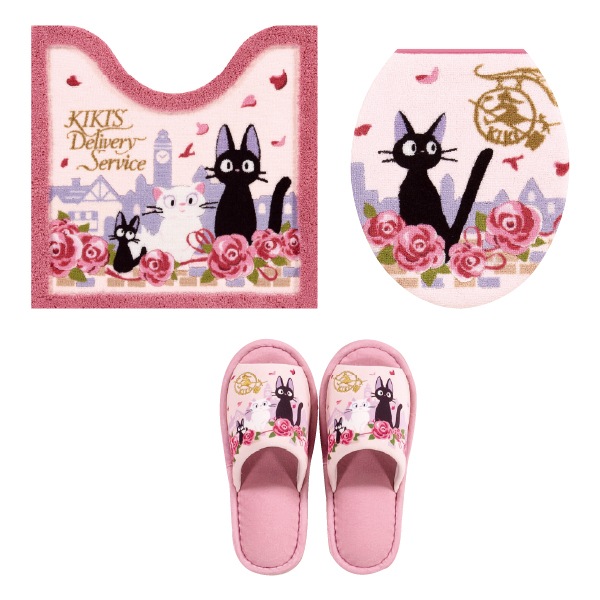 トイレ3点セット ジブリ 魔女宅 キャラ 雑貨 グッズ】トイレマット+