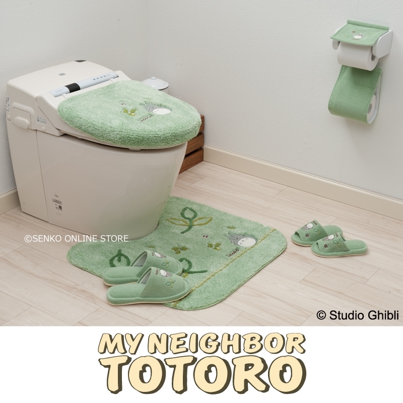 となりのトトロ もりのかぜ トイレマット 約58×60cm グリーン