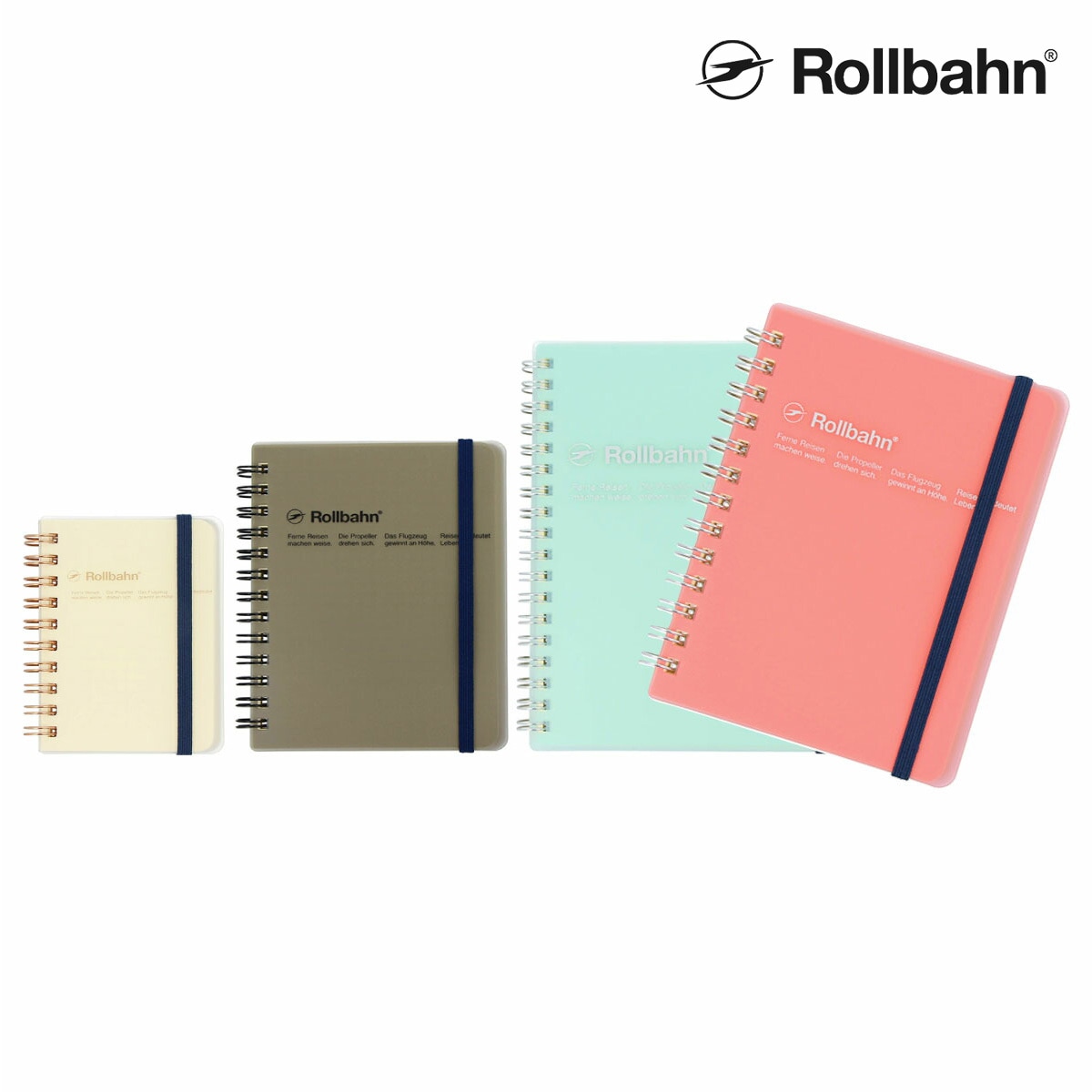 Rollbahn(ロルバーン) ポケット付メモクリア ミニ/M/L 全4色 | メモ帳