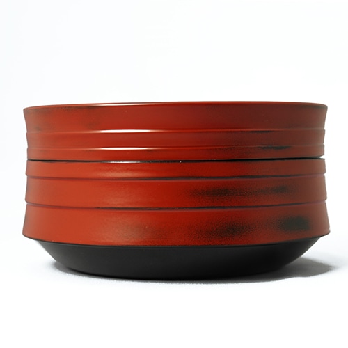 根来塗栃木造 食籠｜漆器の島安【うるわしうるし】根来塗、食器