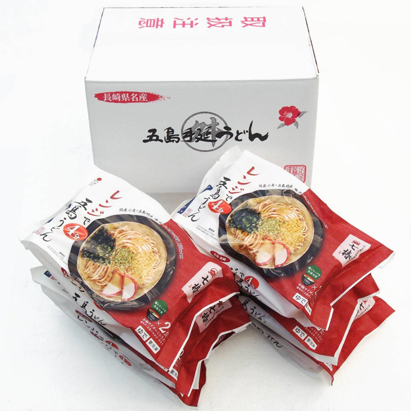 冷凍］レンジ対応・五島手延べうどん「七椿」 MR-10 | 五島うどん 新上