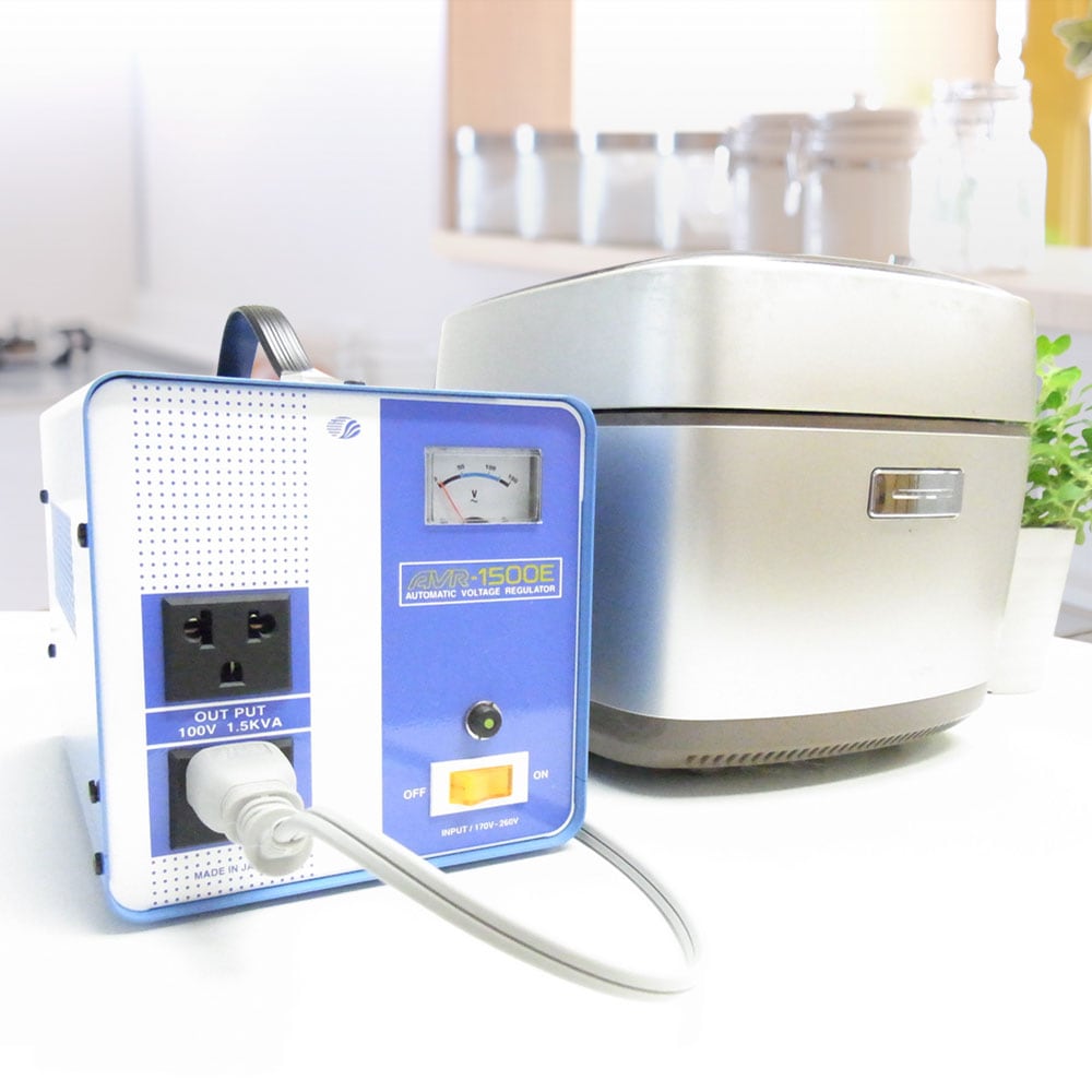 AVR-1500E-DN 海外用 1500W 変圧器 [AC170-260V → AC100V] ダウン
