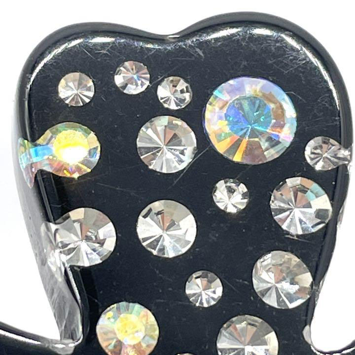 G2033 超美品!! シャネル クローバー ラインストーン ブローチ 【公式