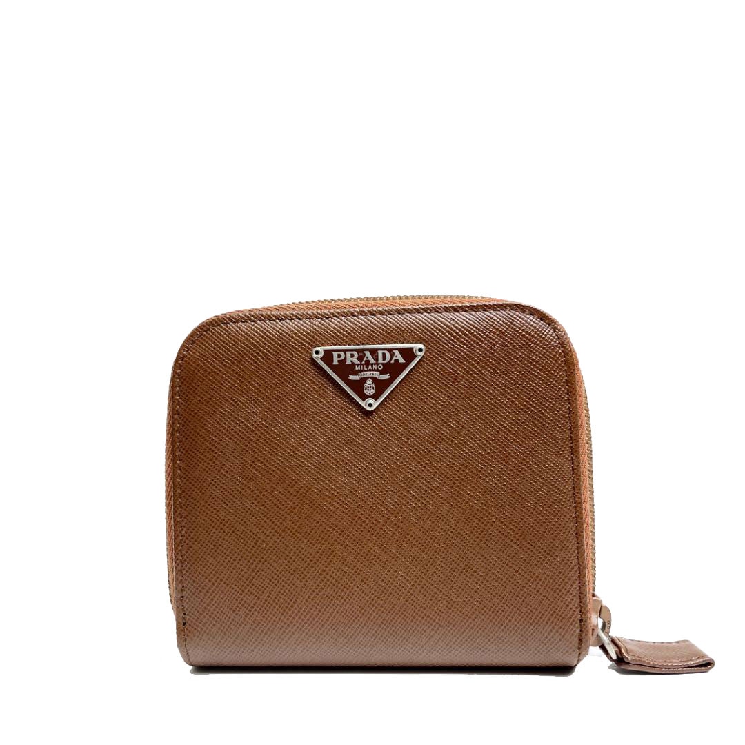 PRADA プラダ ラウンドファスナー 二つ折り財布 コンパクト財布