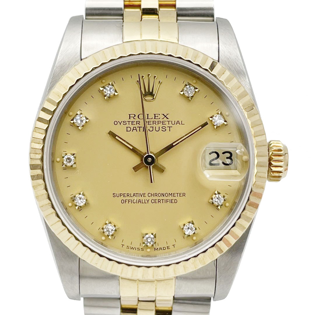 ロレックス デイトジャスト K18YG/SSコンビコマ（レディース用）2個