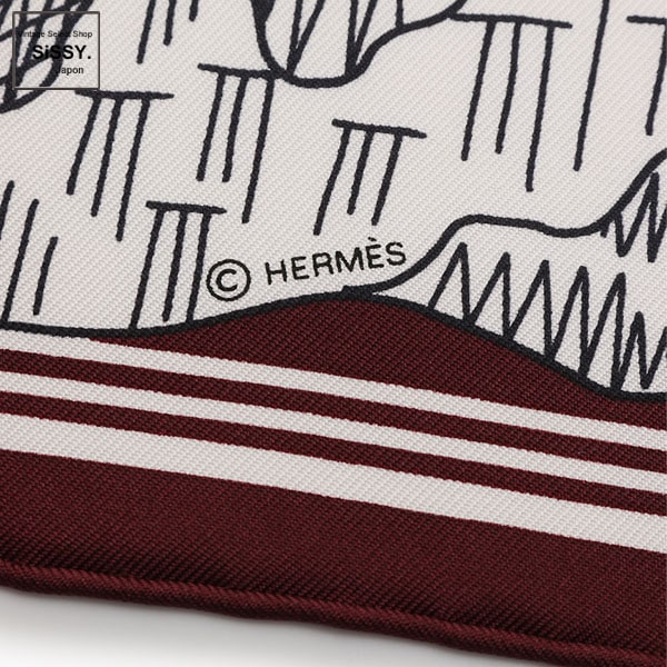 □エルメス□ バンダナ 55 「Les Canyons Etoiles」 シルク100