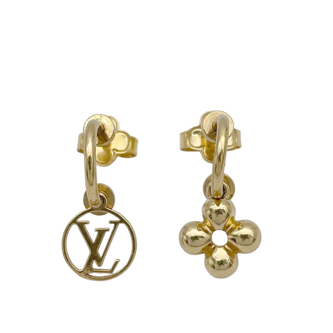 LOUIS VUITTON ルイヴィトン フープピアス ピアス・ブルーミング