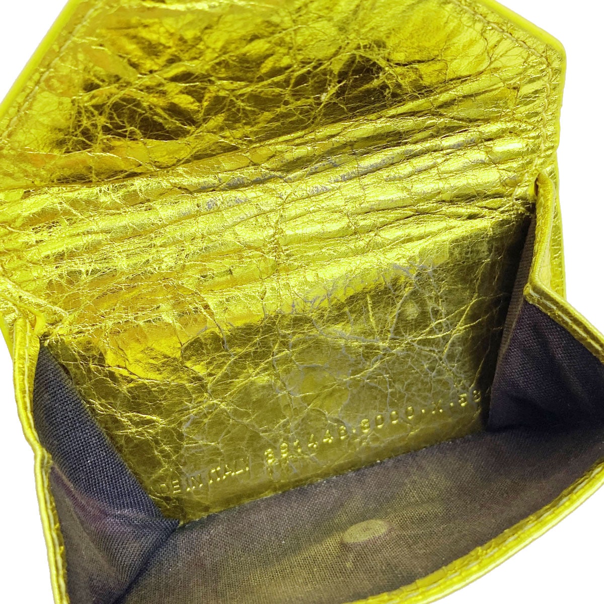 BALENCIAGA バレンシアガ ペーパーミニウォレット 三つ折りコンパクト