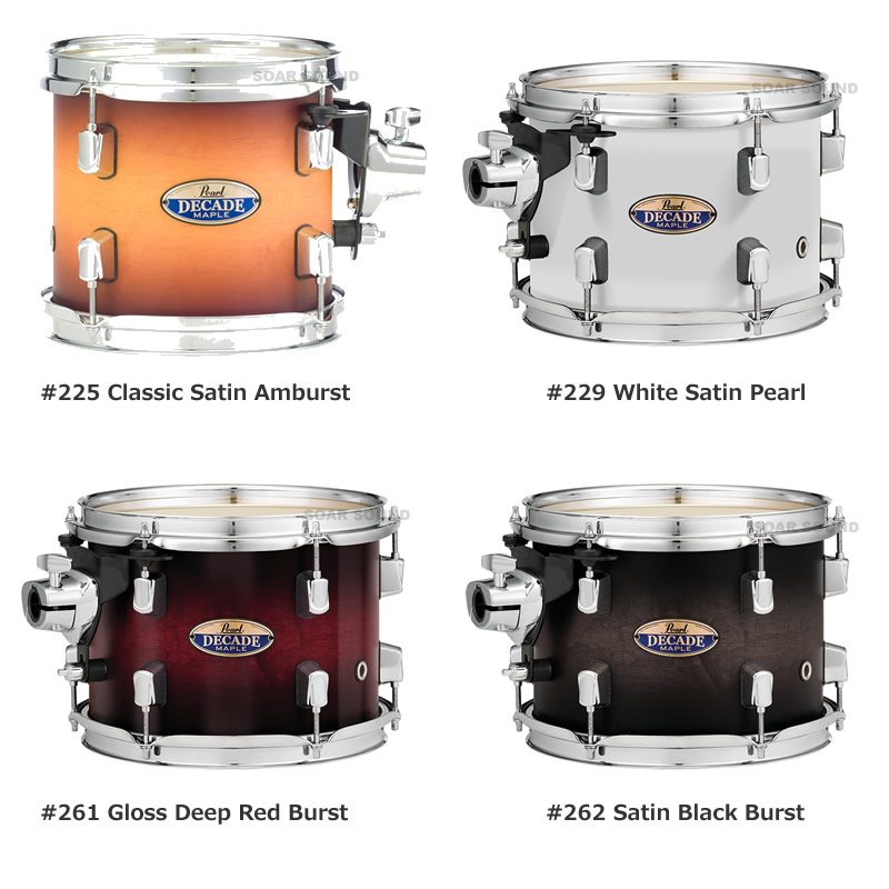 ティンバレス Pearl 8インチ、10インチ アクリル パール ドラム