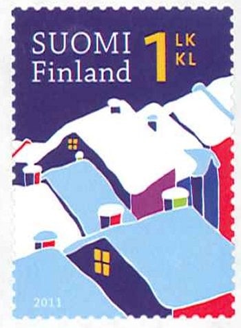 3308 外国切手 フィンランド 1998年 クリスマス 3種完 3308 外国切手