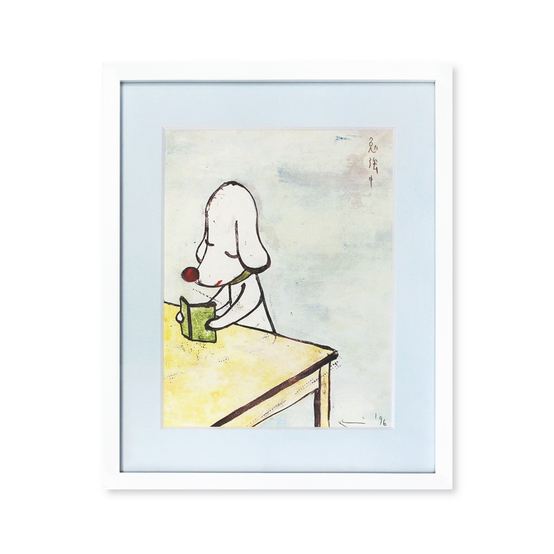 奈良美智 | 特別額装版ポスター 勉強中| 森美術館オンラインショップ