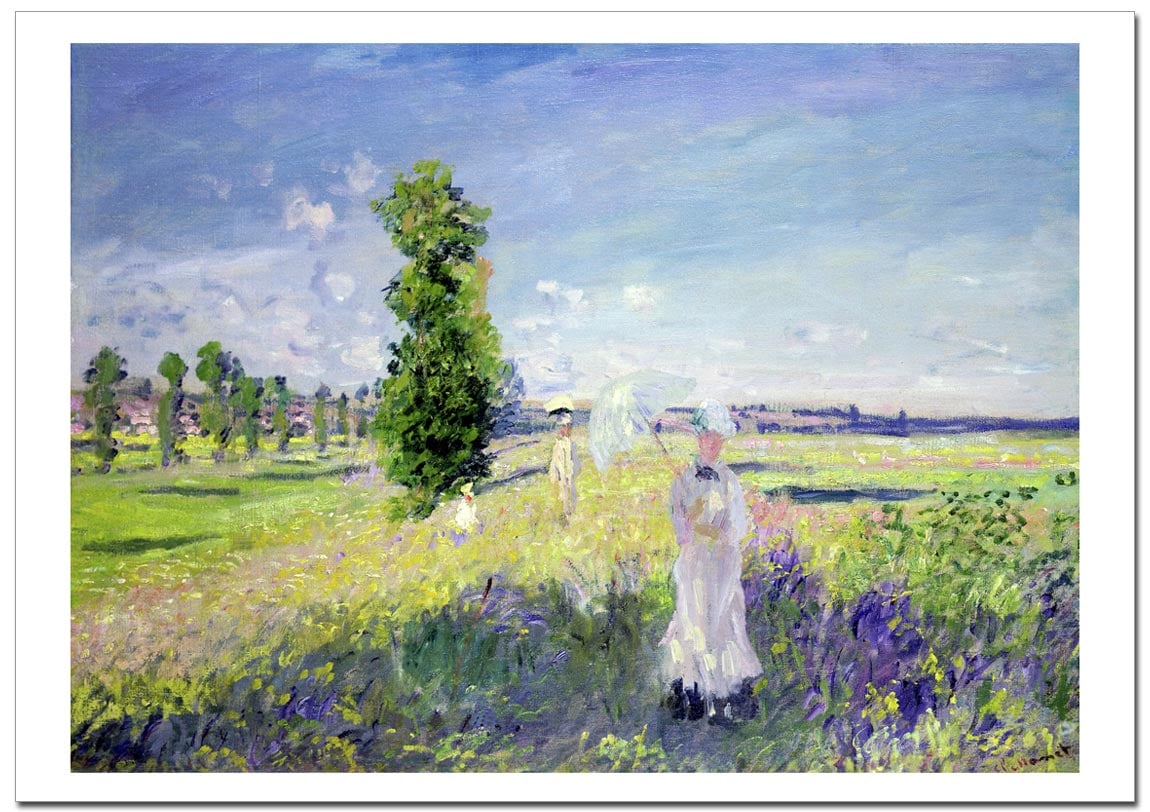 モネ 散歩道、アルジャントゥイユ (La Promenade, Argenteuil