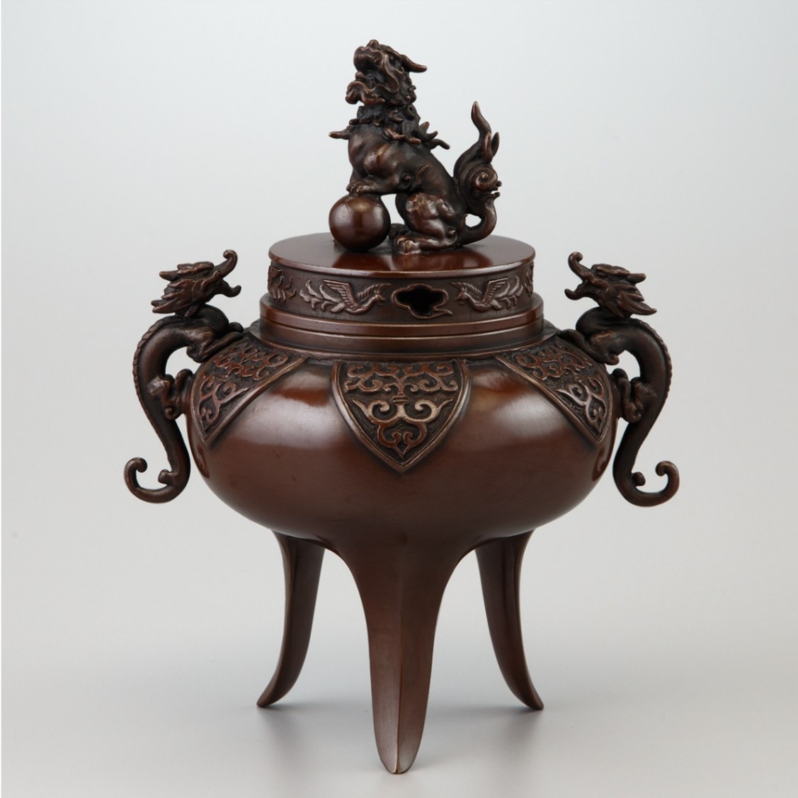 香炉 銅器 薫香炉 網蓋式香炉 中国式香炉 置物 香道具 装飾品