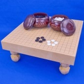 足付碁盤セット | 将棋盤碁盤駒碁石等販売の大阪の将棋囲碁専門店将碁屋