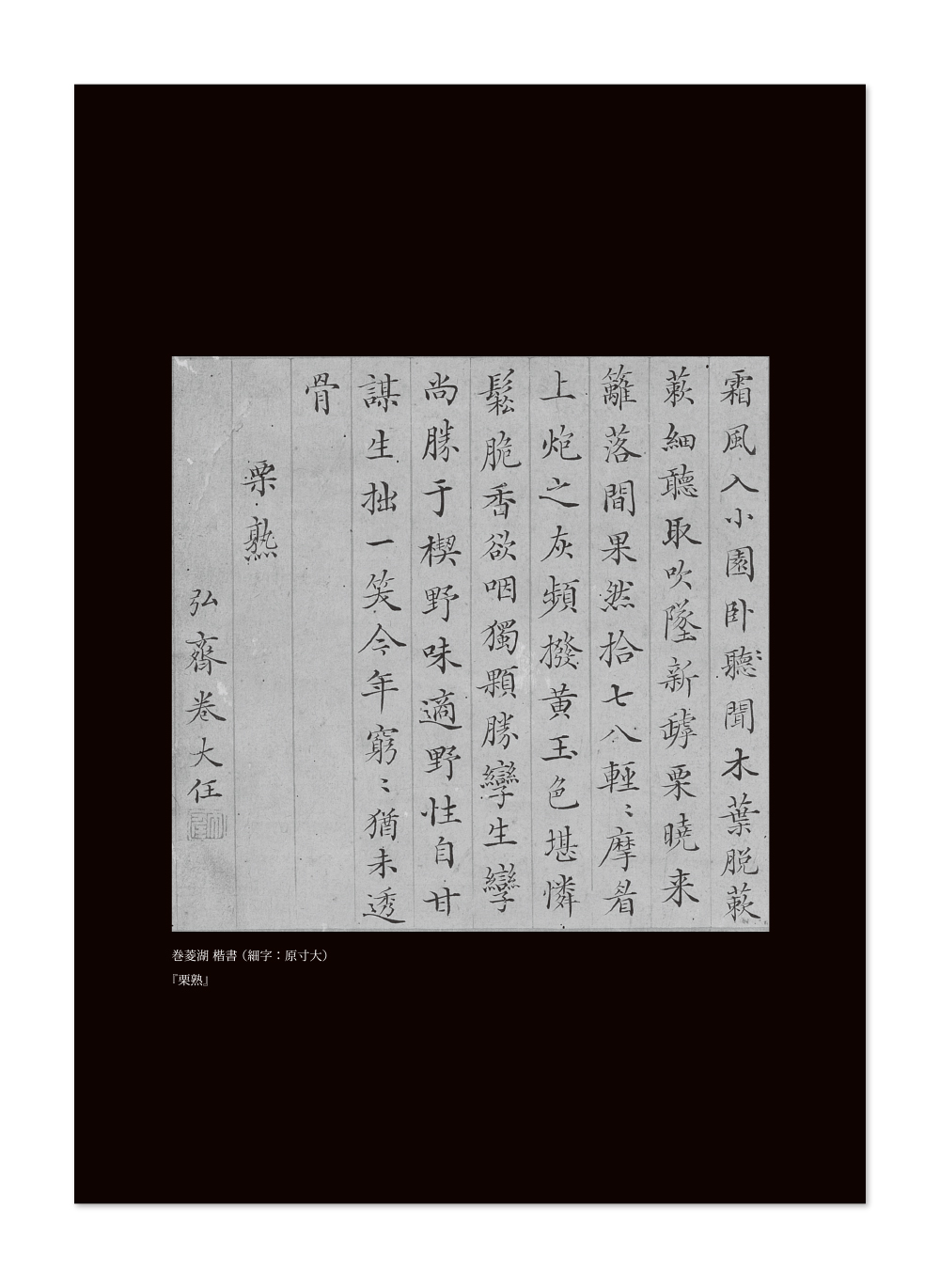書写・習字手本『巻菱湖 王将 楷書 千字文』 | 巻菱湖記念時代館