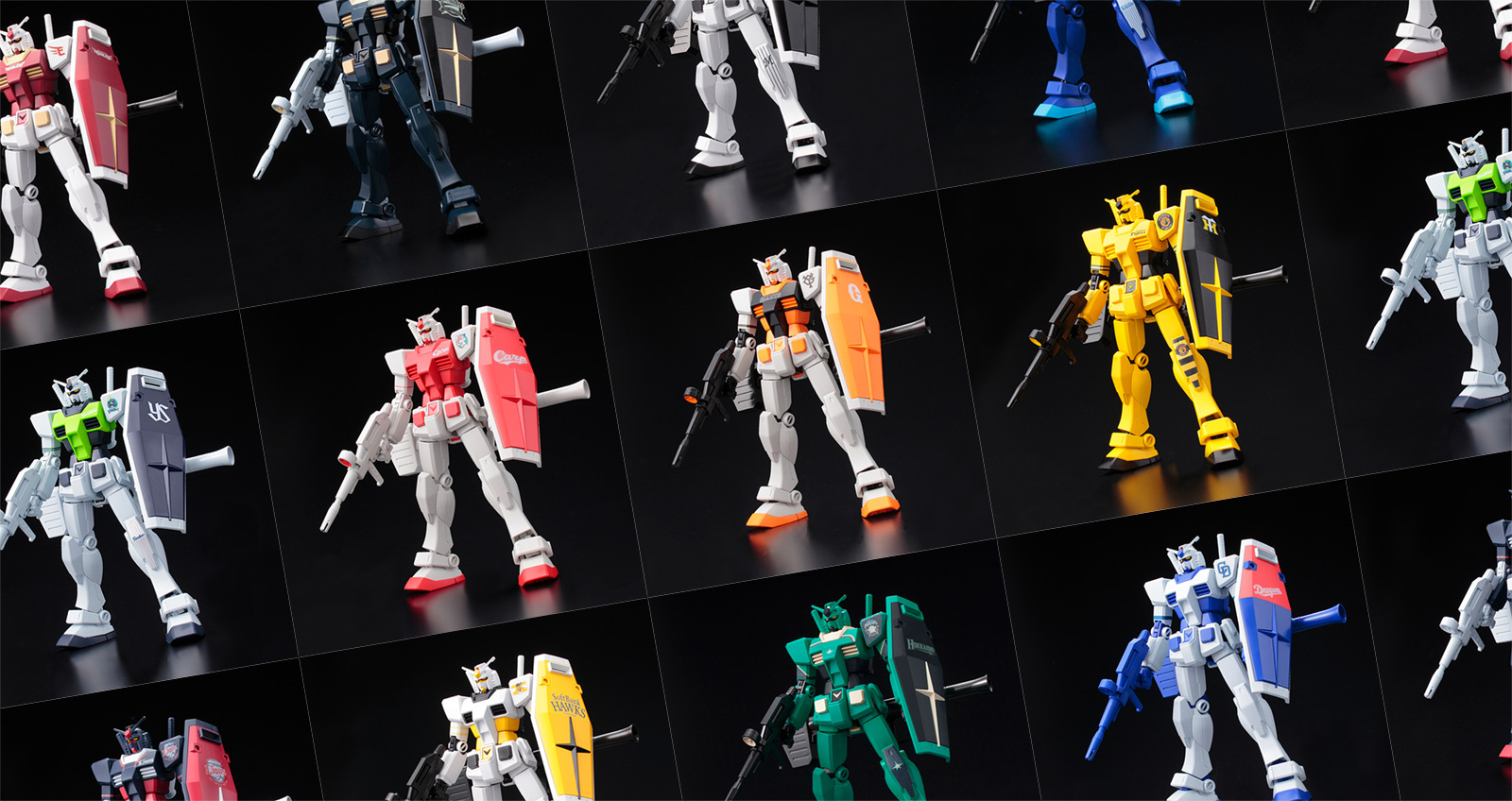 機動戦士ガンダム40周年記念 NPB プロ野球12球団コラボ ガンプラ10体