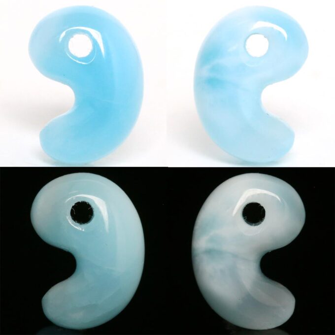 新作勾玉！)ラリマー出雲型勾玉 ドミニカ産 - 石の音ブログ