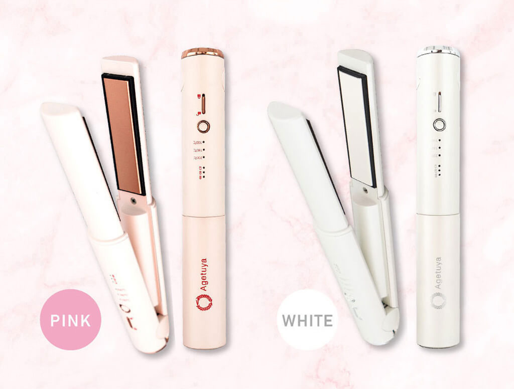 アゲツヤコードレス2WAYミニアイロンが新登場♪コテの持ち運び問題を