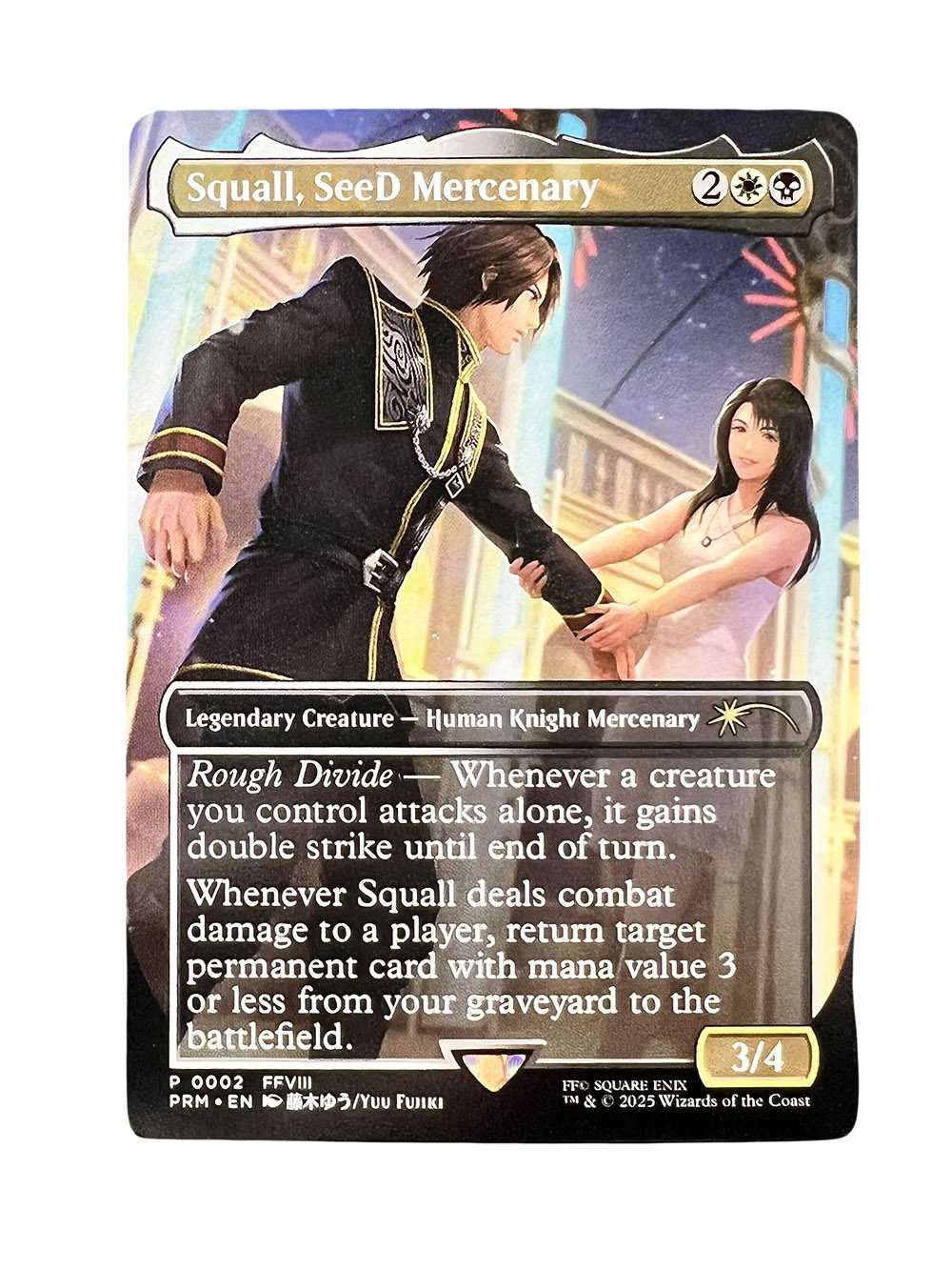 Squall, SeeD Mercenary #002 Holo from FIN Standard Showdown (PSS5