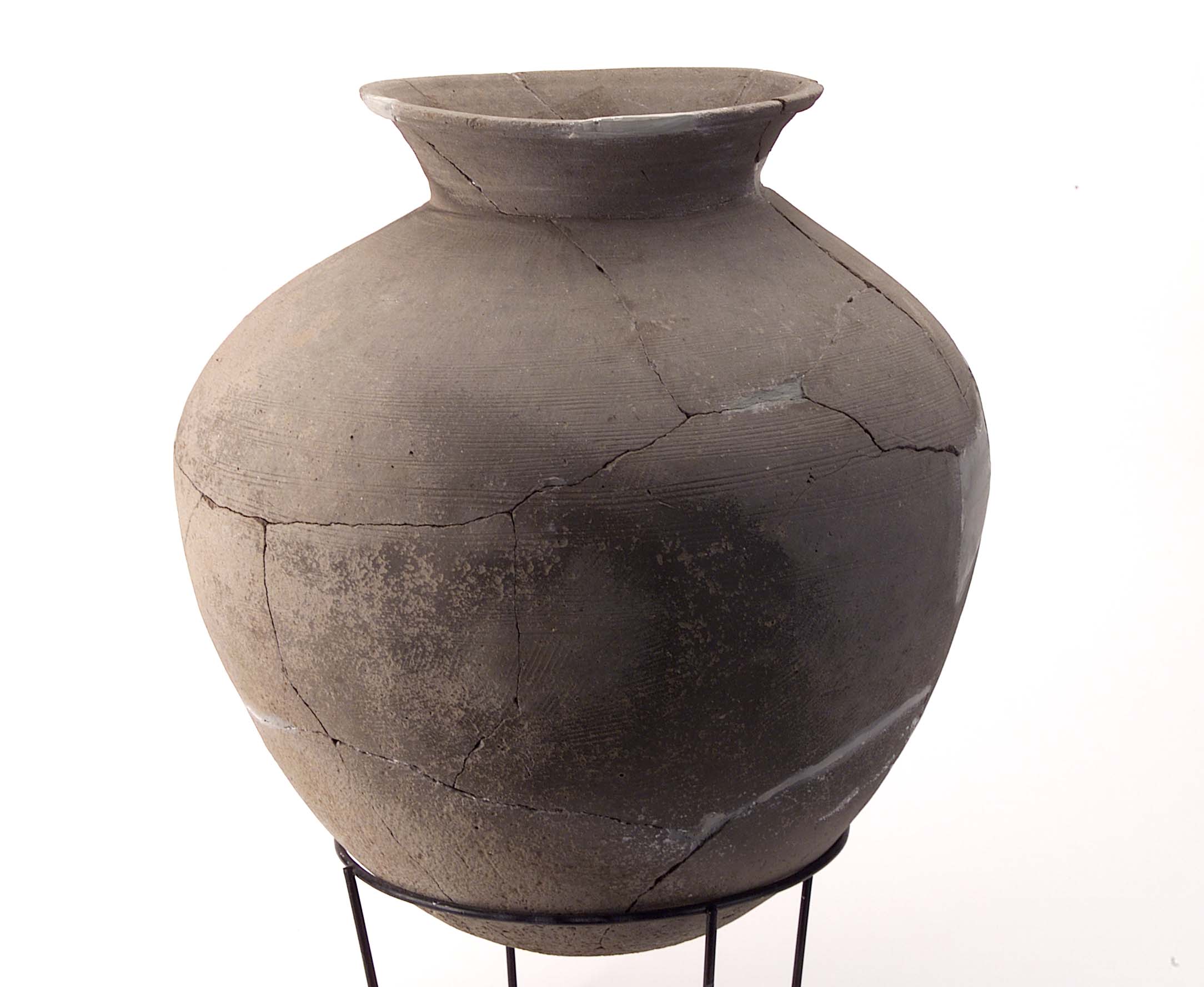 須恵器□古い時代物皿 土器 発掘皿 引っ付き痕 古玩 古美術 時代物