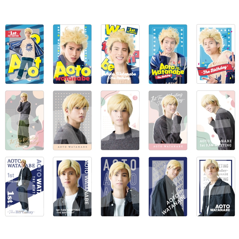 渡辺碧斗 グッズ第1弾 アクリルスタンドABCセット 渡辺碧斗 グッズ第1