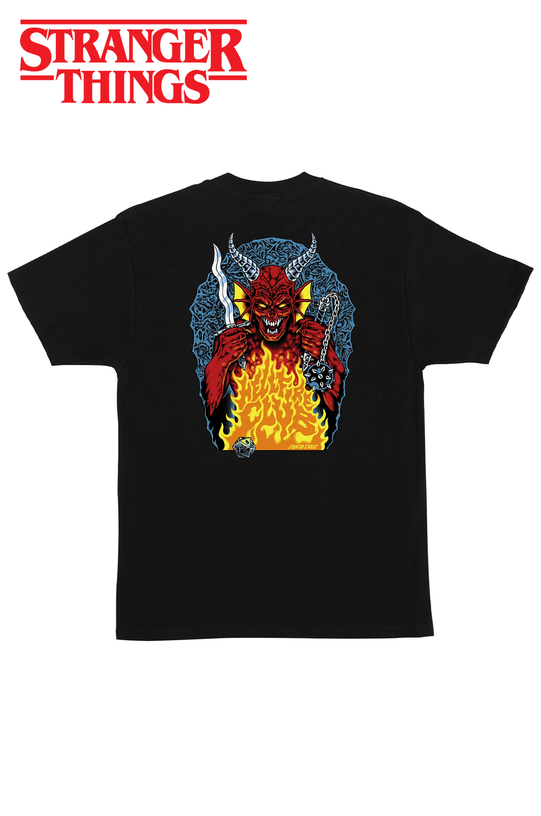 Santa Cruz X Stranger Things Hellfire Pit Tee – Mainland Skate & Surf