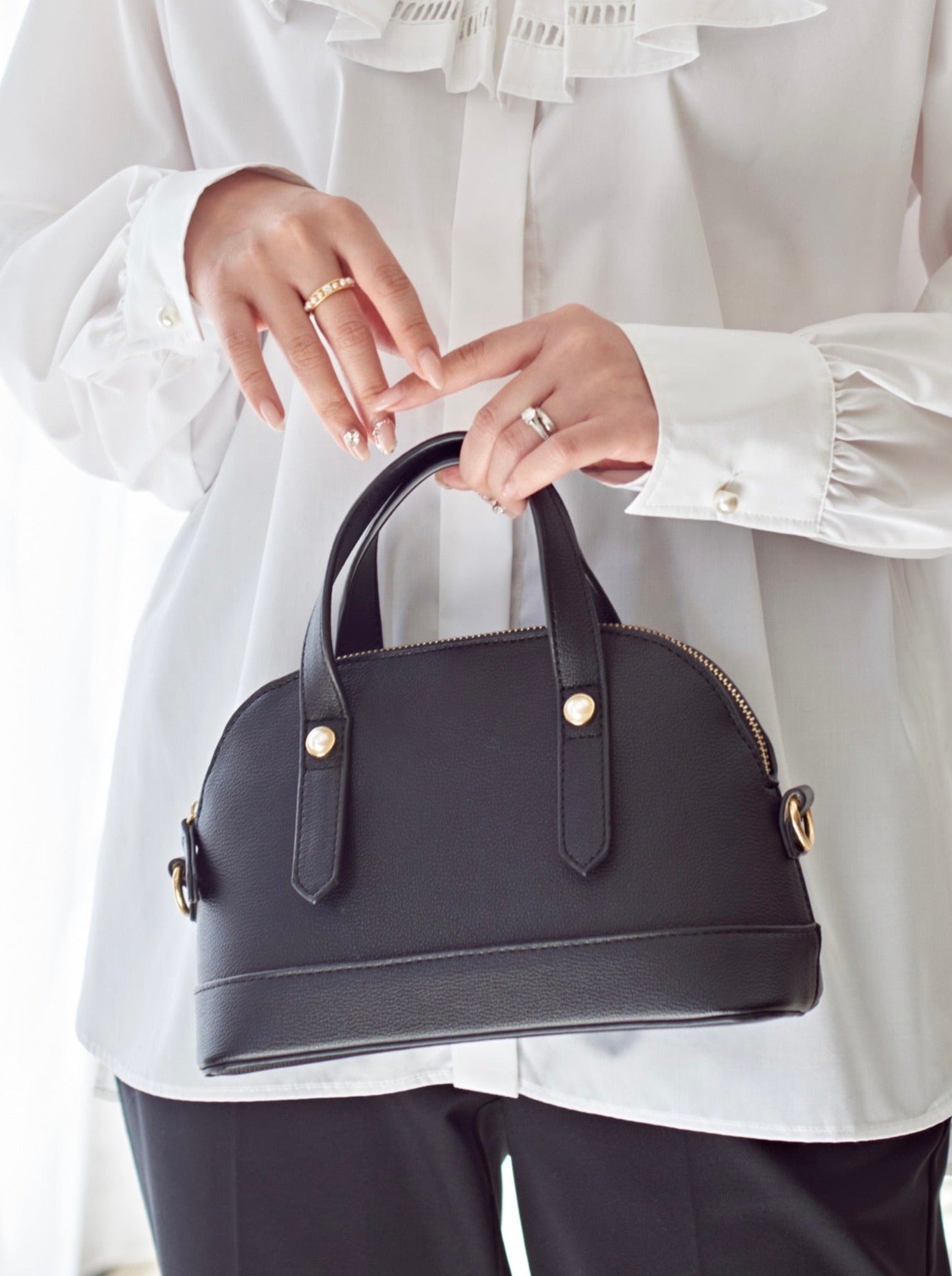 メゾンエシェル 2wayエコレザーミニボストンバッグ 4/26在庫発売】2WAY