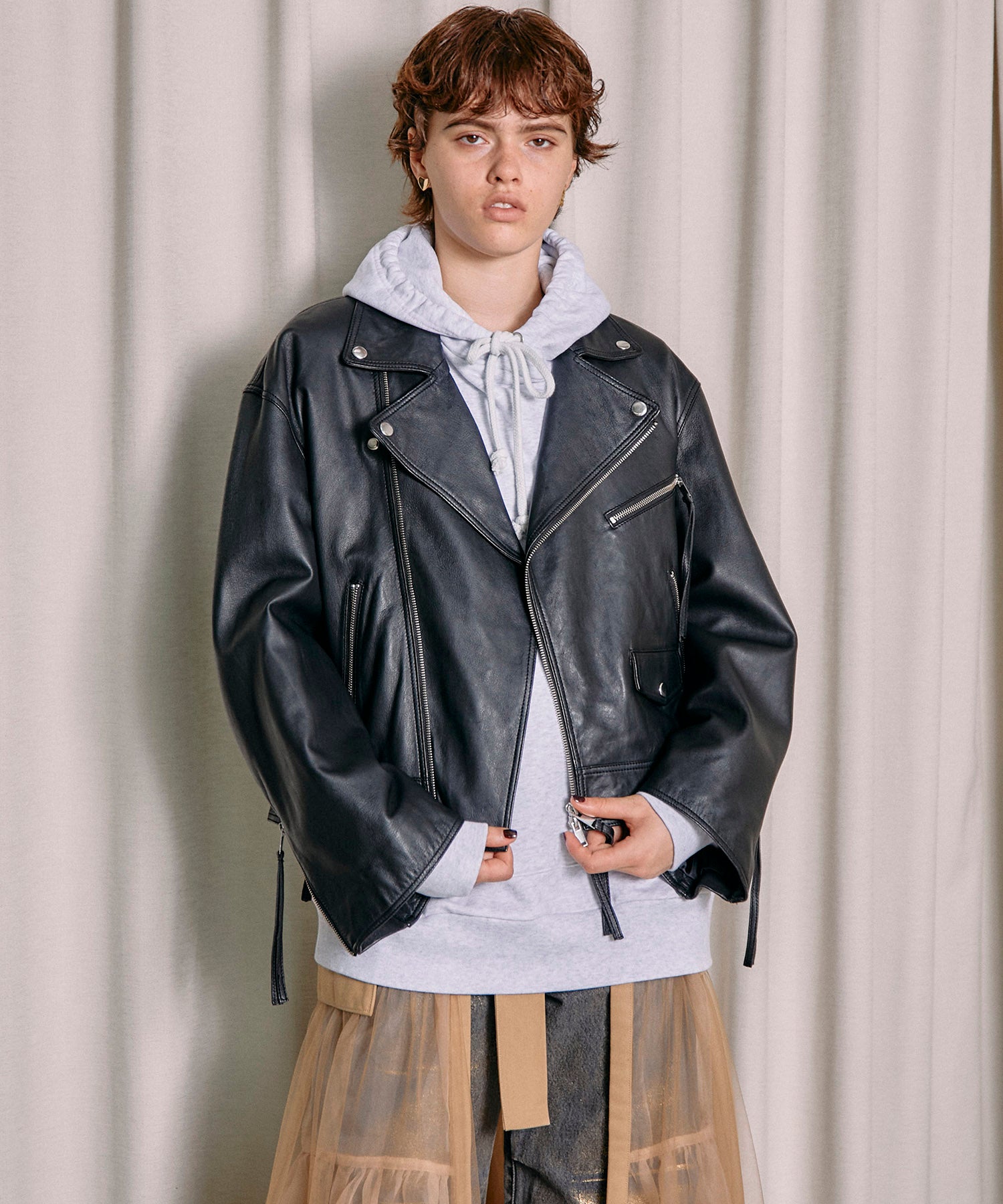 Maison Special レザーライダースジャケット
