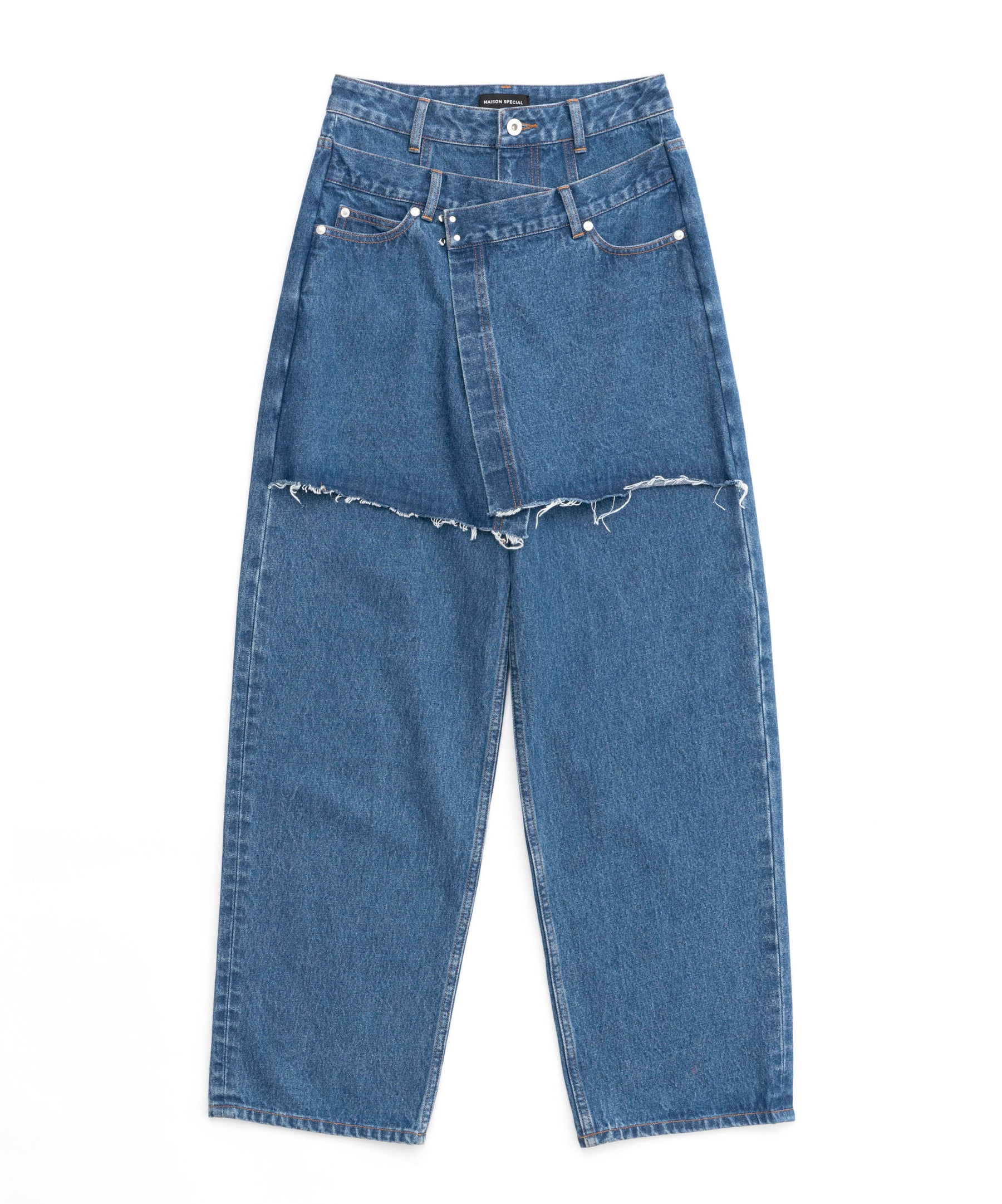 Multi Way Wrap Denim Pants