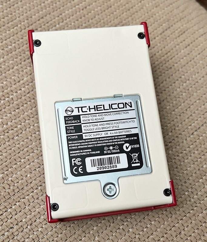 USED TC Helicon Mic Mechanic 2 Vocal Effects Pedal