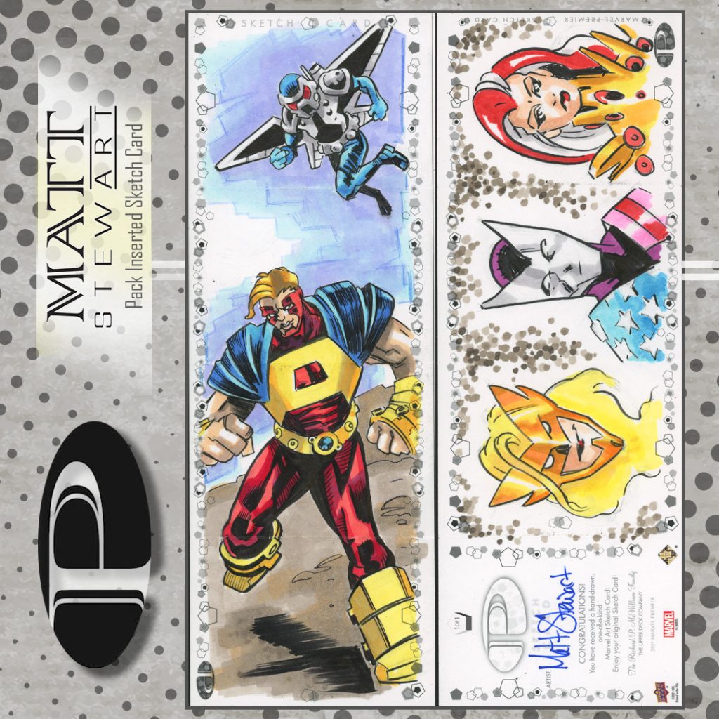 Upper-Deck Marvel Premier Sketch Cards: Small, Medium, and Big