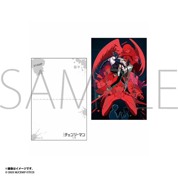 レゼ デンジ ポストカード チェンソーマン チェキ風イラストカード