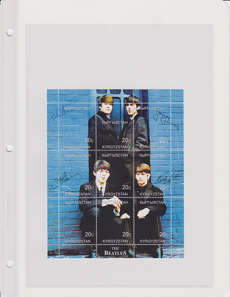 BCCG プルーフ品 ビートルズ 切手風5件 BCCG プルーフ品 ビートルズ