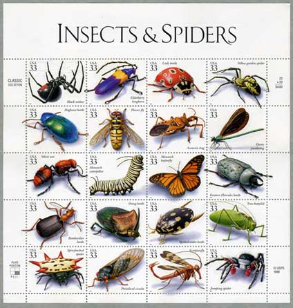 3951 外国切手 SWA 1987年 Erik Holm デザイン 昆虫 3951 外国切手 SWA