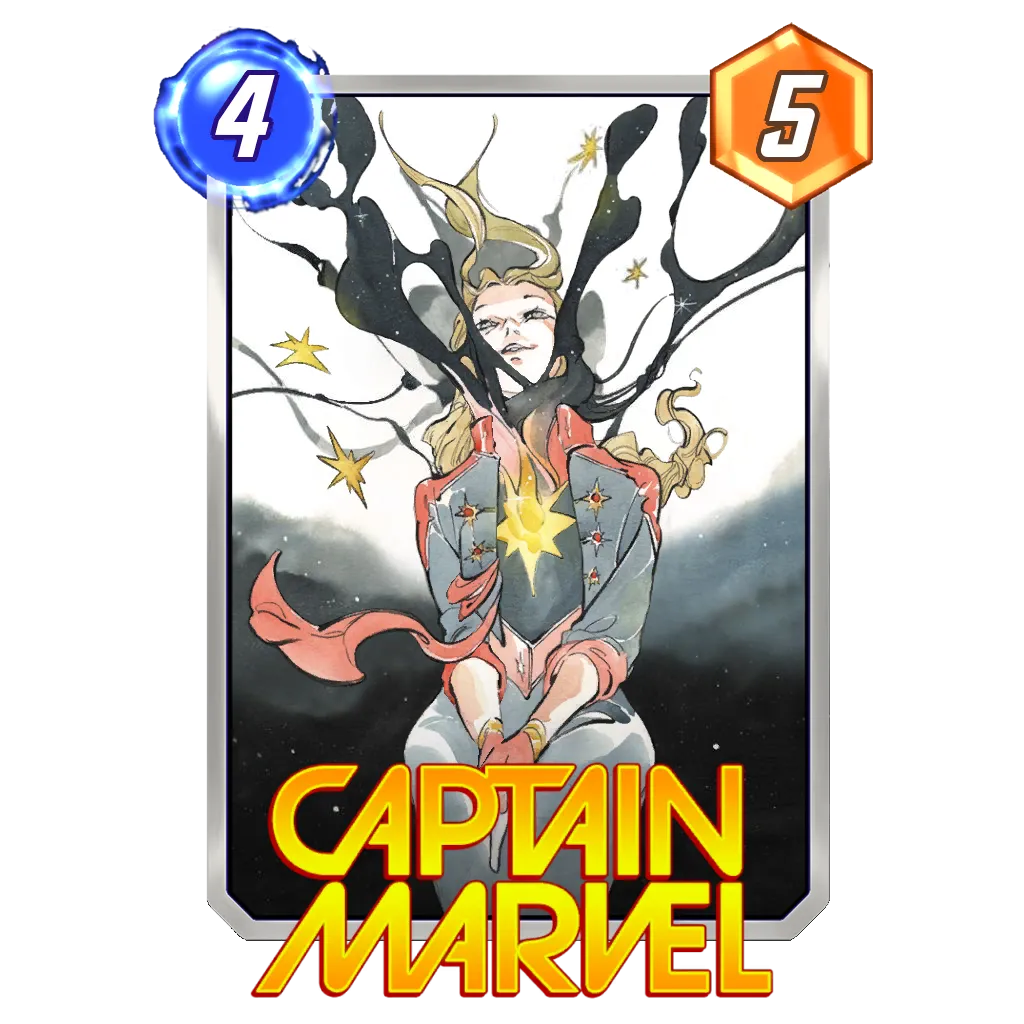 Captain Marvel Peach Momoko Nightmare Marvel Snap Card Variant
