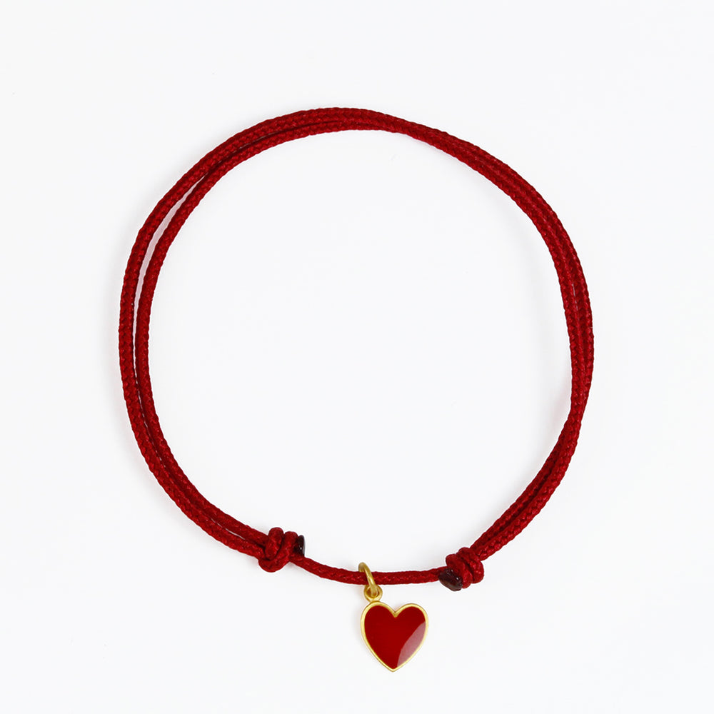 レッド・エナメル “ハート” チャーム - マリーエレーヌ ドゥ