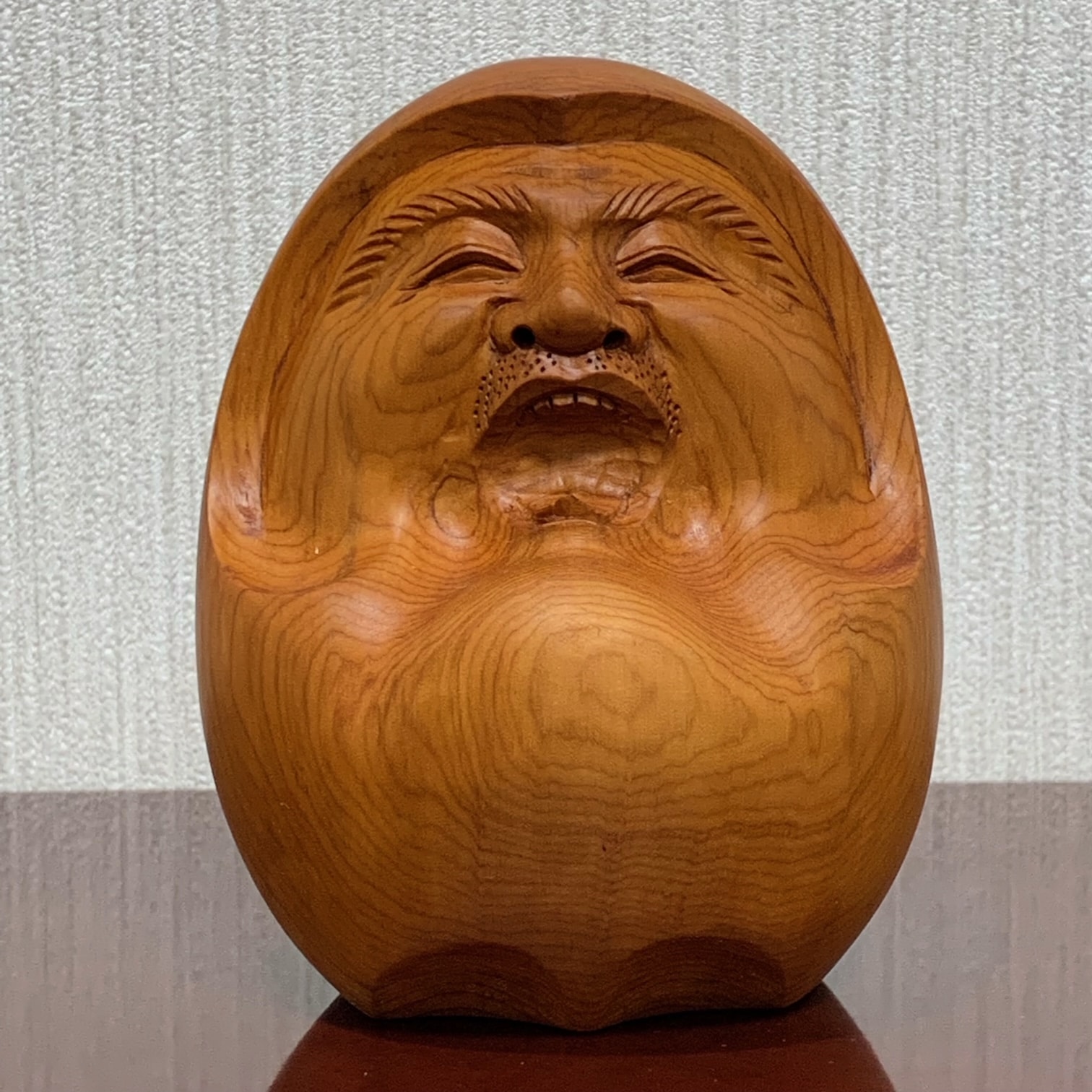 希少】一位一刀彫 達磨大師 ダルマ 縁起物