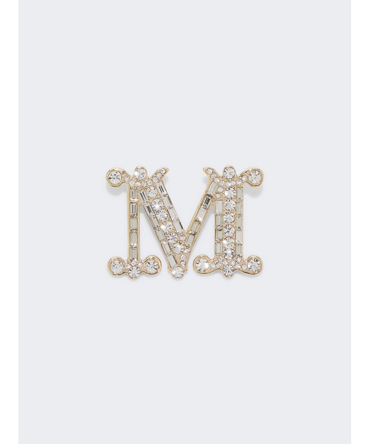 MAX MARA クリスタル ブローチ OPホワイト Max Mara Accessori