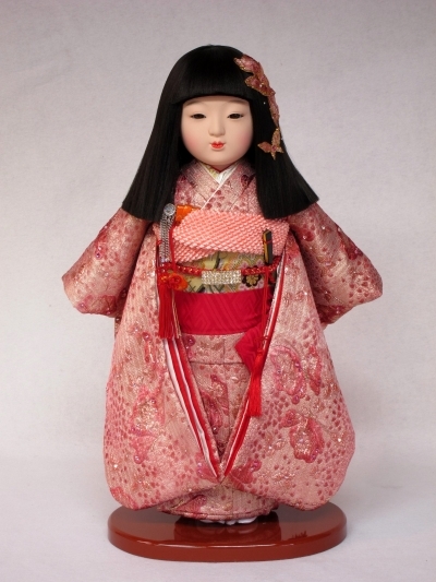 市松人形、小出松寿さん入荷致しました♪③ ≪スワロフスキー ピンク